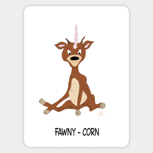 Fawny Corn Sticker